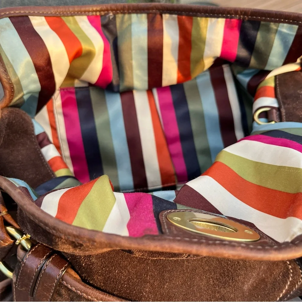 Coach Haversack Legacy Limited Edition Brown Suede Shoulder Bag - Picture 11 of 15